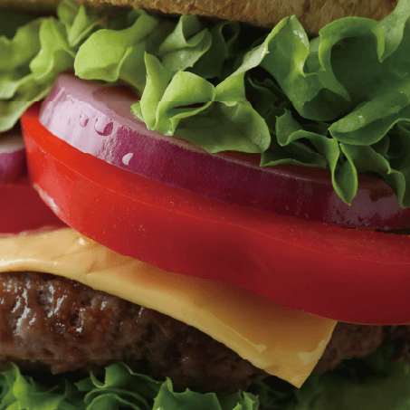 安心・安全はもちろん、黒毛和牛・国産牛100%のビーフパティ